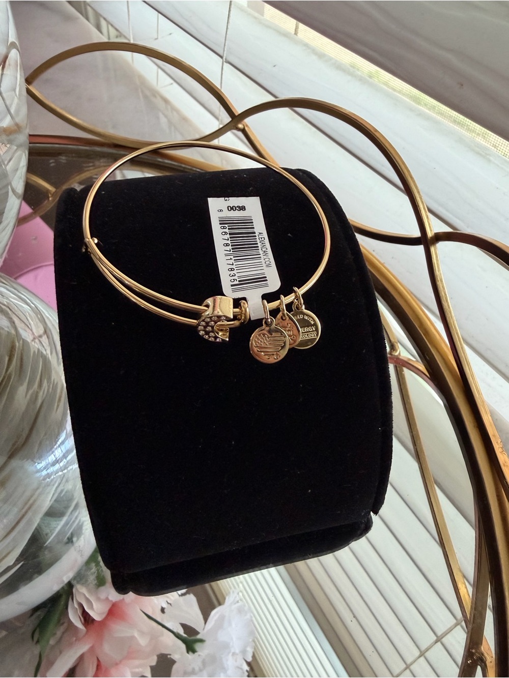 Alex and Ani Gold-Tone Charm Bangle Bracelet - Women Jewelry